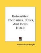 universities their aims duties and ideals_cover
