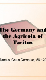 the germany and the agricola of tacitus_cover