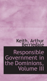 responsible government in the dominions_cover