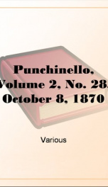 Punchinello, Volume 2, No. 28, October 8, 1870_cover