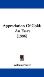 appreciation of gold an essay_cover