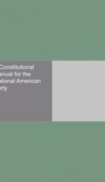 a constitutional manual for the national american party_cover