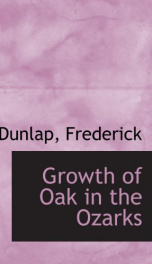 growth of oak in the ozarks_cover