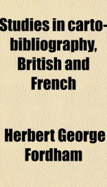 studies in carto bibliography british and french and in the bibliography of it_cover