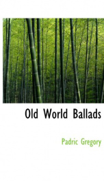 old world ballads_cover