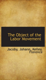 the object of the labor movement_cover