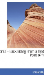 horse back riding from a medical point of view_cover