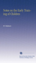 notes on the early training of children_cover