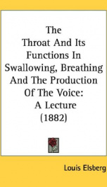 the throat and its functions in swallowing breathing and the production of the_cover