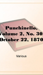 Punchinello, Volume 2, No. 30, October 22, 1870_cover