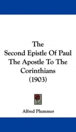 the second epistle of paul the apostle to the corinthians_cover