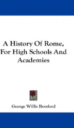 a history of rome for high schools and academies_cover