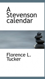 a stevenson calendar_cover