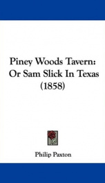 piney woods tavern or sam slick in texas_cover