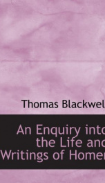an enquiry into the life and writings of homer_cover