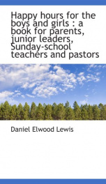 happy hours for the boys and girls a book for parents junior leaders sunday_cover