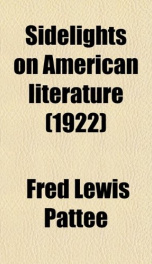 sidelights on american literature_cover