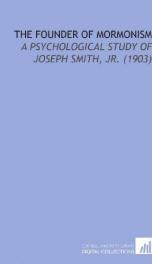 the founder of mormonism a psychological study of joseph smith jr_cover