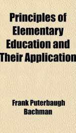 principles of elementary education and their application_cover