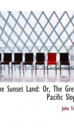 the sunset land or the great pacific slope_cover