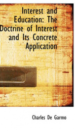 interest and education the doctrine of interest and its concrete application_cover