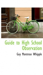 guide to high school observation_cover