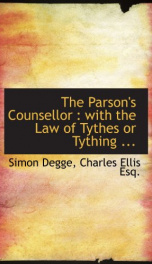 the parsons counsellor with the law of tythes or tything_cover