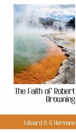 the faith of robert browning_cover