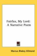 fairfax my lord a narrative poem_cover