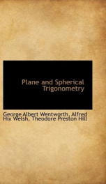 plane and spherical trigonometry_cover
