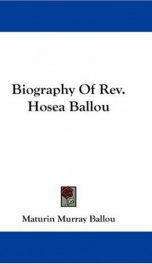 biography of rev hosea ballou_cover
