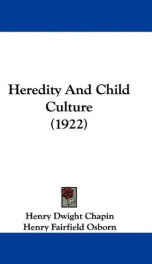 heredity and child culture_cover