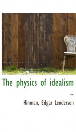 the physics of idealism_cover