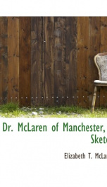 dr mclaren of manchester a sketch_cover