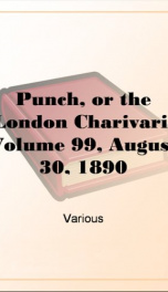 Punch, or the London Charivari, Volume 99, August 30, 1890_cover
