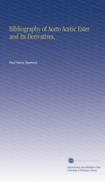 bibliography of aceto acetic ester and its derivatives_cover