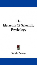 the elements of scientific psychology_cover