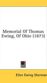 memorial of thomas ewing of ohio_cover