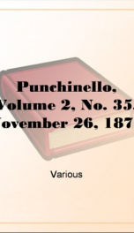 Punchinello, Volume 2, No. 35, November 26, 1870_cover