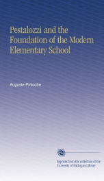 pestalozzi and the foundation of the modern elementary school_cover