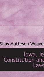 iowa its constitution and laws_cover