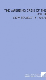 the impending crisis of the south how to meet it_cover
