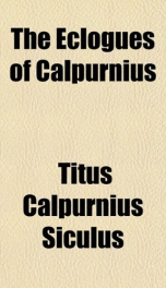 the eclogues of calpurnius_cover