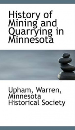 history of mining and quarrying in minnesota_cover