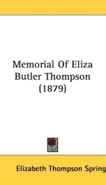 memorial of eliza butler thompson_cover