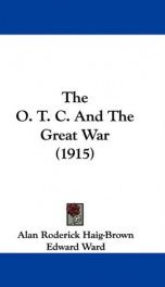 the o t c and the great war_cover