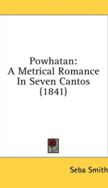 powhatan a metrical romance in seven cantos_cover