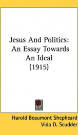 jesus and politics an essay towards an ideal_cover