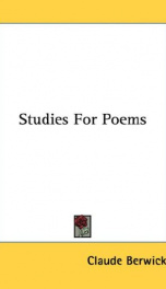 studies for poems_cover