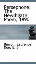persephone the newdigate poem 1890_cover